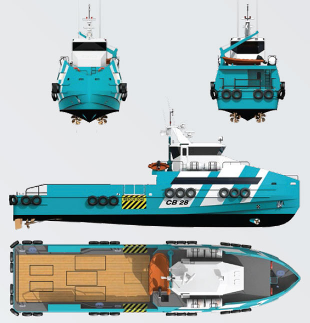 Crew Boat General Arrangement Plan